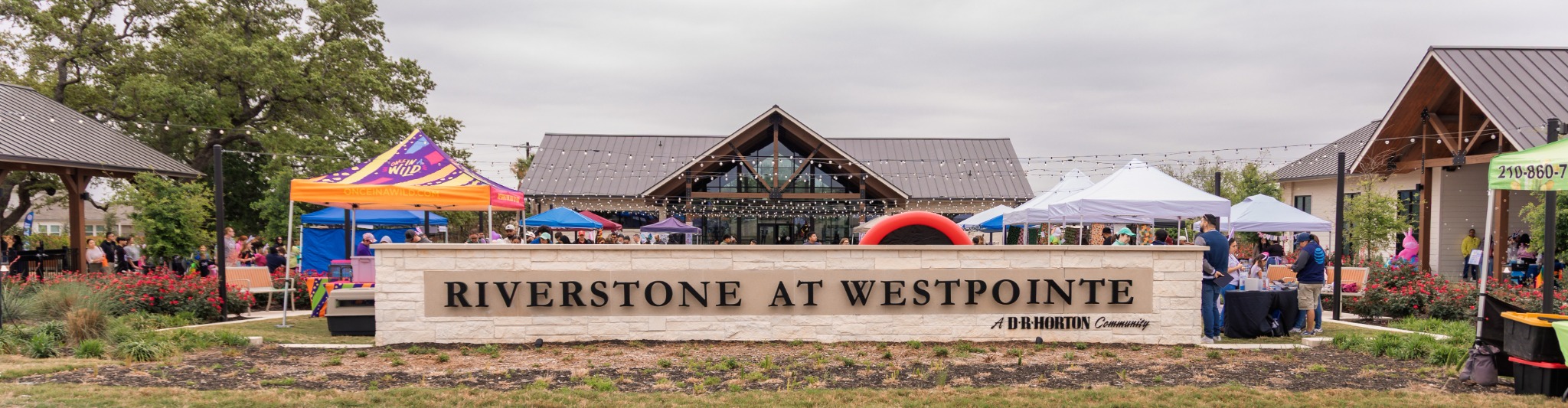 Riverstone at Westpointe entrance and vendor event
